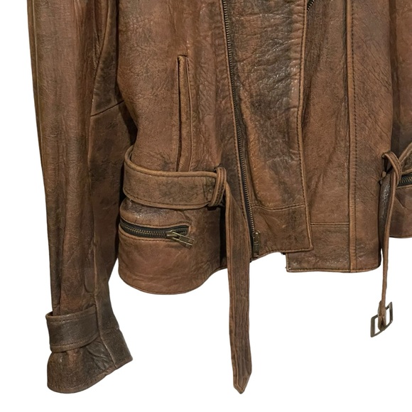 RARE UNISEX VTG AVIREX LTD FLIGHT LEATHER JACKET HI SPEED LOW LEVEL FLIGHT - Picture 2 of 16